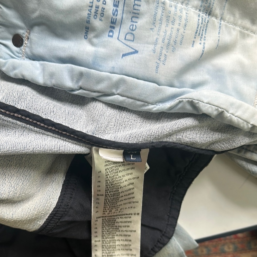 Diesel Two-Tone Distressed Denim Jacket - Picture 4 of 15
